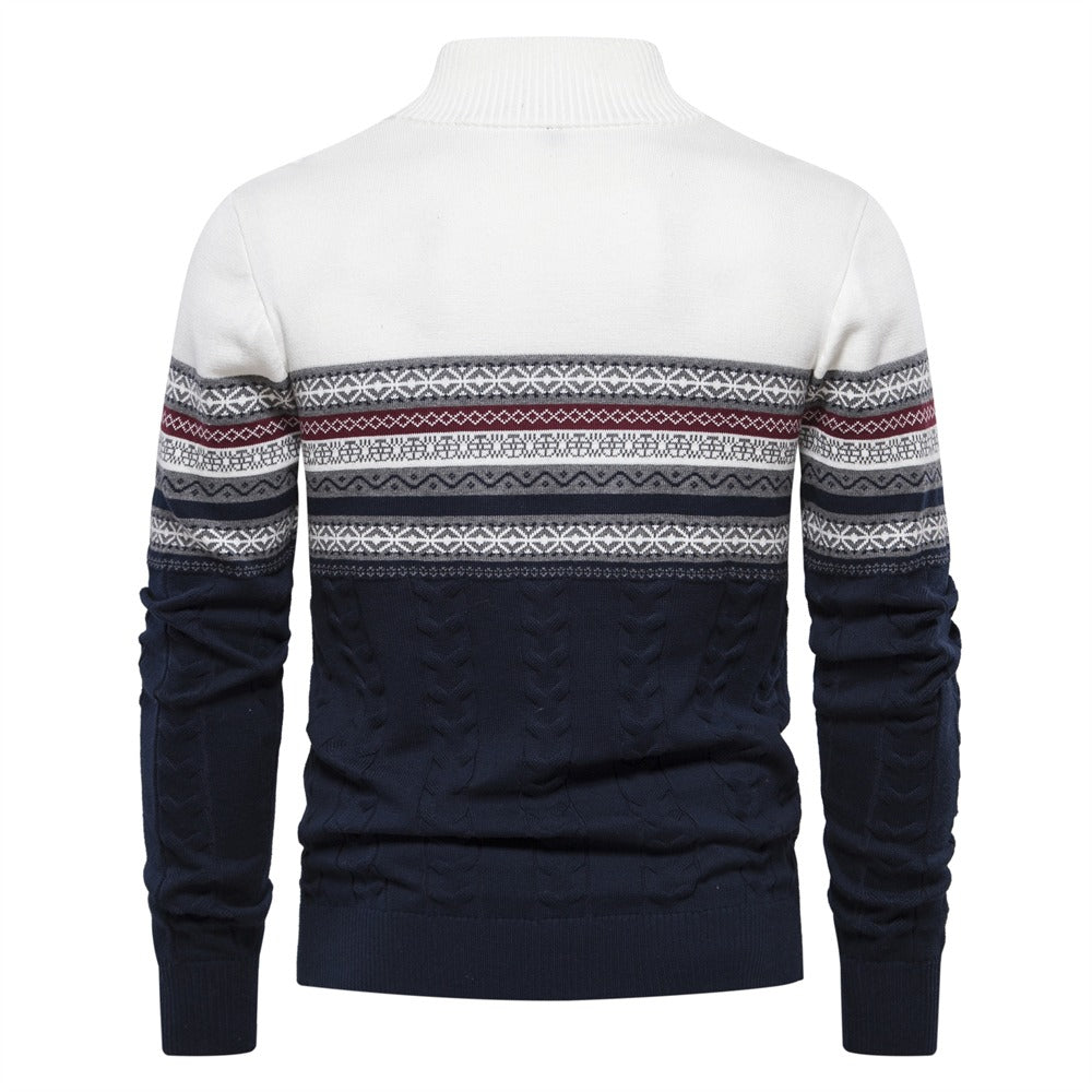 Half Zip Knit Pullover Sweater