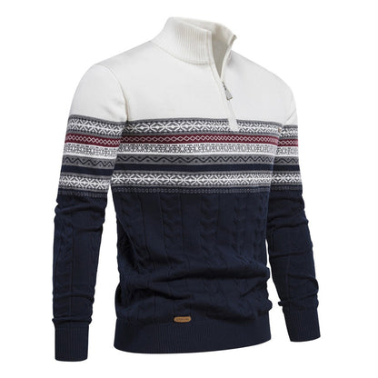 Half Zip Knit Pullover Sweater