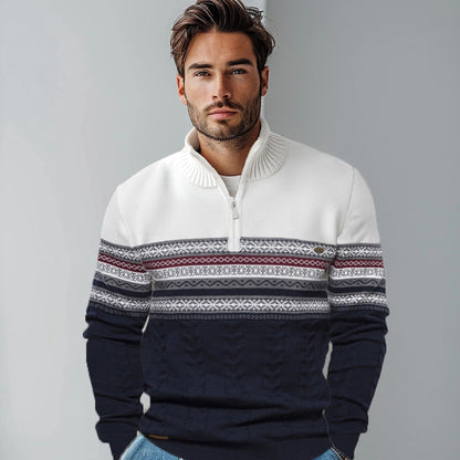 Half Zip Knit Pullover Sweater