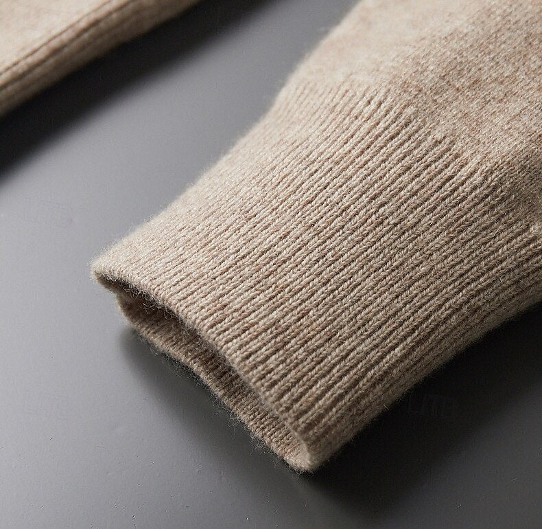 100% Merino Wool Zip Sweater