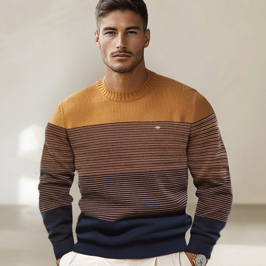 Crew Neck Knitwear Knit Pullover Sweater Jumper