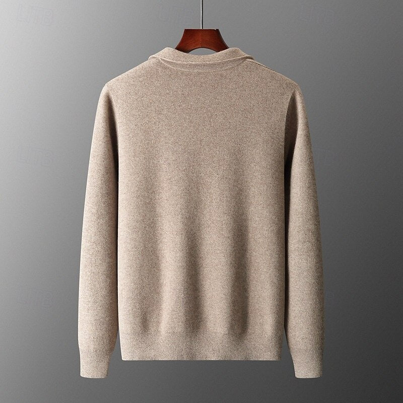 100% Merino Wool Zip Sweater