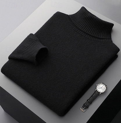 100% Merino Wool Turtleneck Sweater