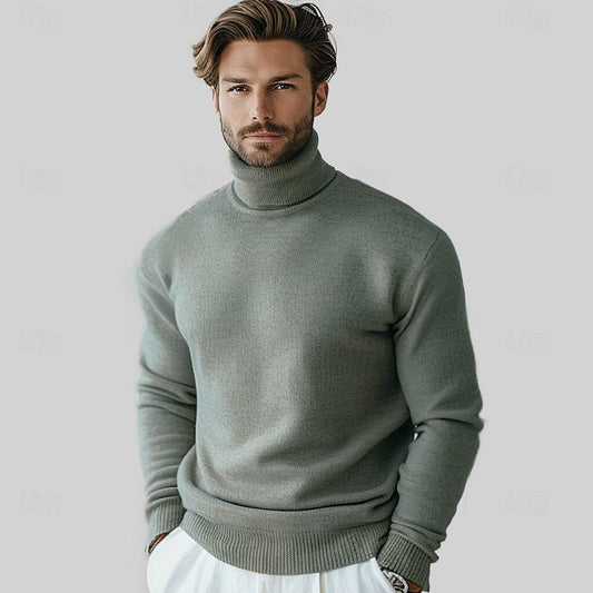 100% Merino Wool Turtleneck Sweater