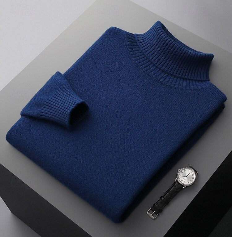 100% Merino Wool Turtleneck Sweater