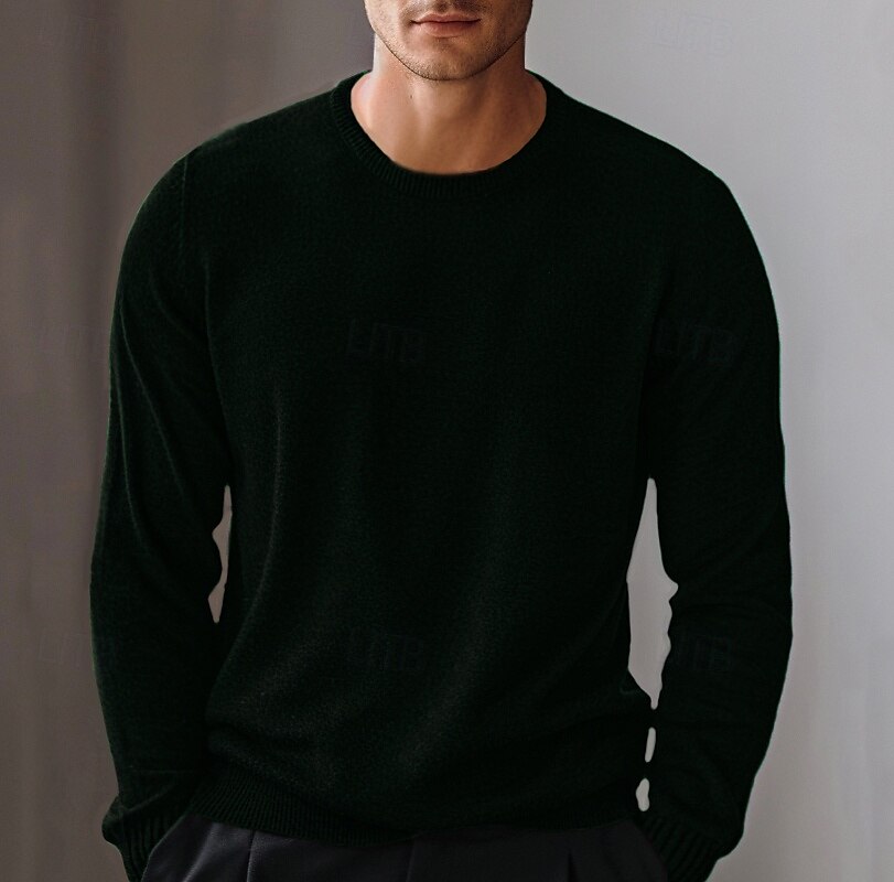 Crew Neck Knitwear Pullover Sweater