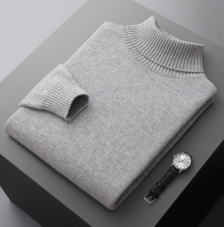 100% Merino Wool Turtleneck Sweater