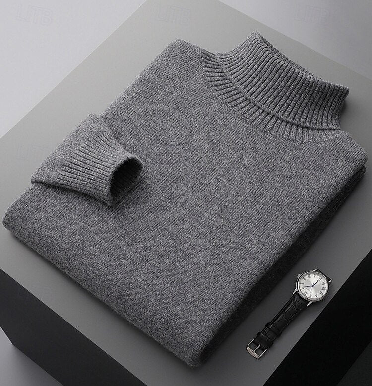 100% Merino Wool Turtleneck Sweater