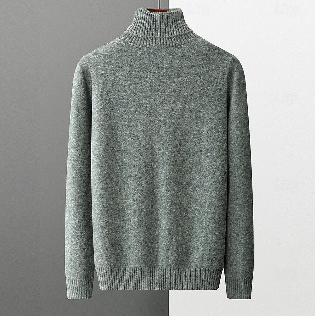 100% Merino Wool Turtleneck Sweater