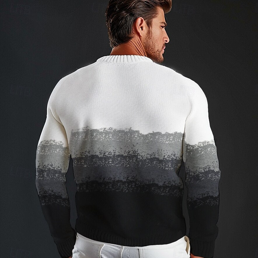 Crew Neck Knitwear Sweater Pullover