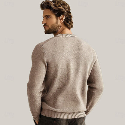 100% Merino Wool Button Up Henley Sweater