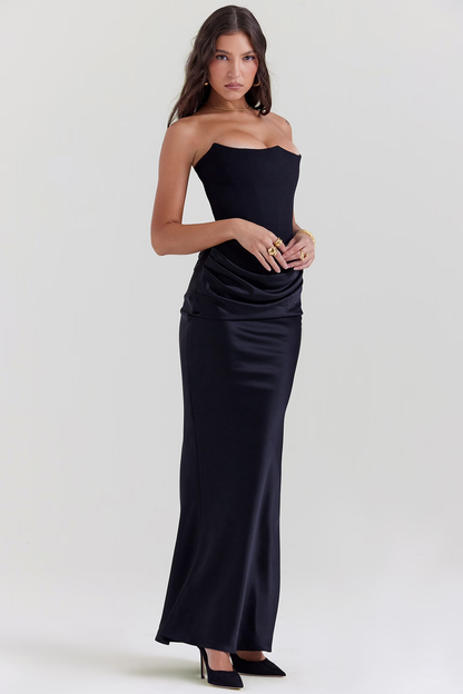 Persephone | Strapless Corset Maxi Dress