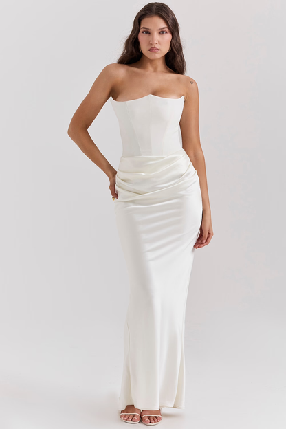 Persephone | Strapless Corset Maxi Dress