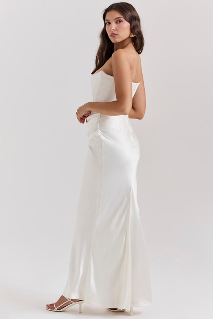 Persephone | Strapless Corset Maxi Dress