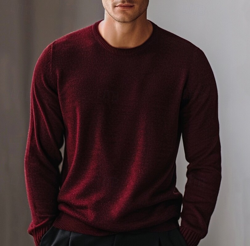 Crew Neck Knitwear Pullover Sweater