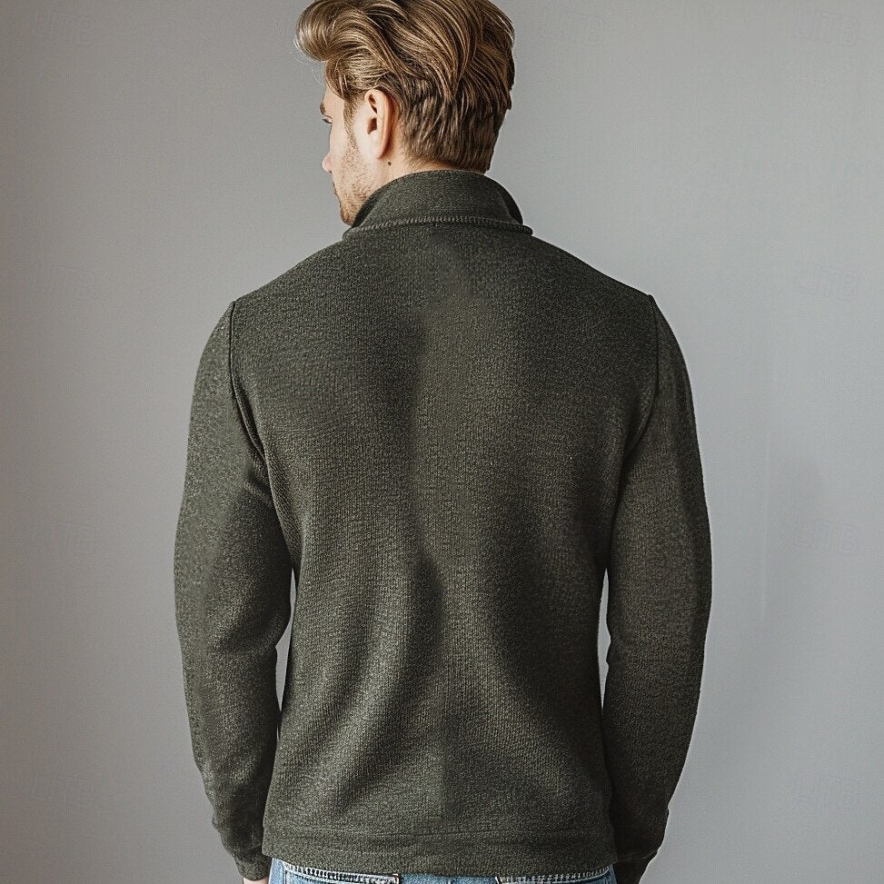 100% Merino Wool Zip Sweater