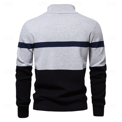 Zipper Pullover Sweater Jumper Knitwear