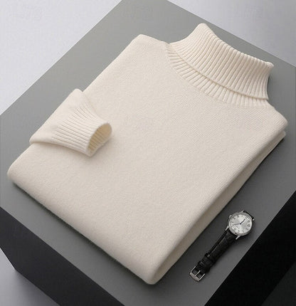 100% Merino Wool Turtleneck Sweater