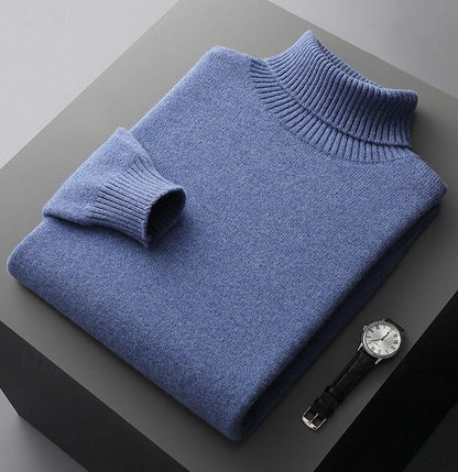 100% Merino Wool Turtleneck Sweater